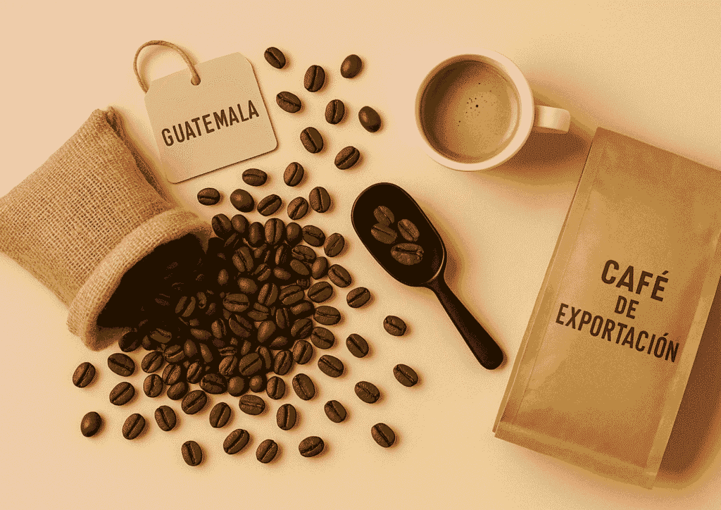 Café en grano de exportación guatemalteco