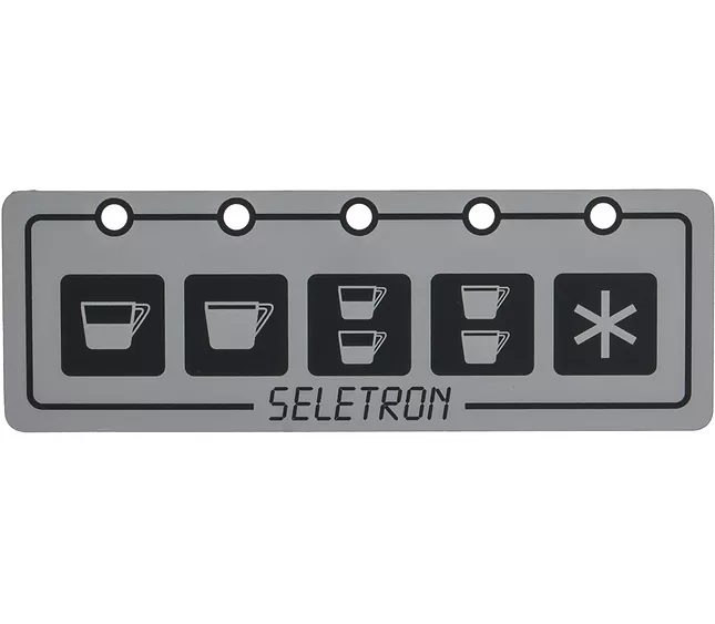 Membrana para botonera 5 botones