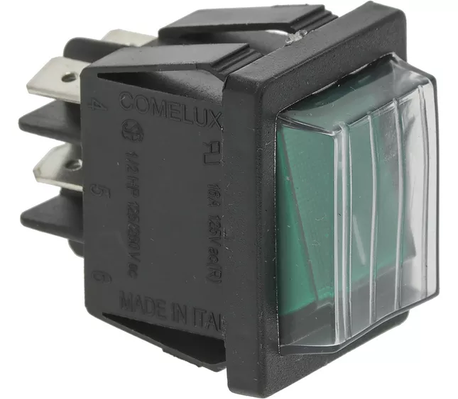 Interruptor bipolar verde 16 A 250 V