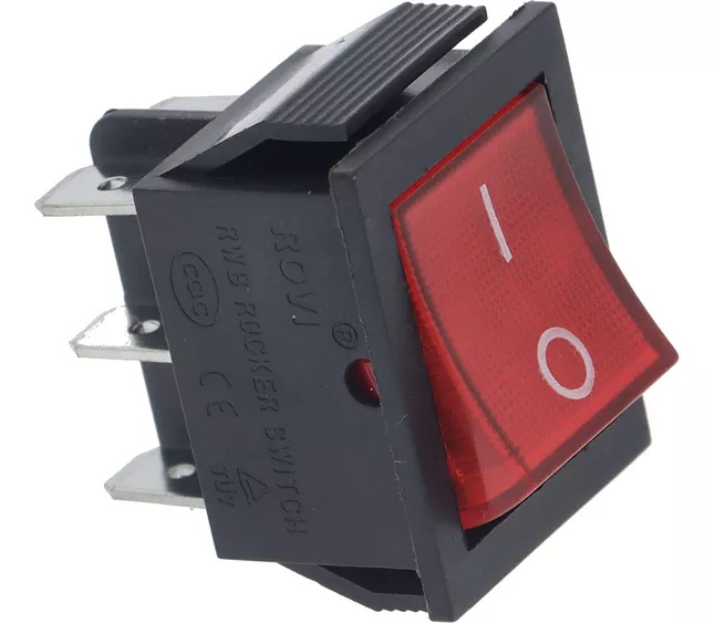 Interruptor selector bipolar rojo 16 A 250 V