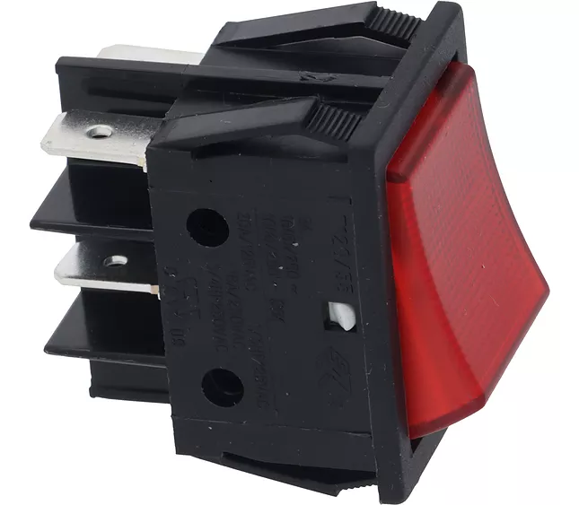 Interruptor bipolar luminoso rojo